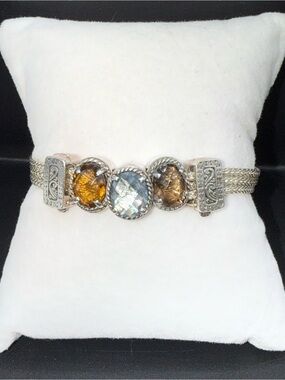 Lori Bonn Sterling Silver Chain Bracelet .925